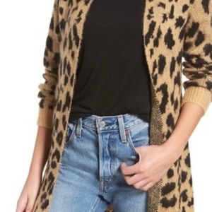 B.P leopard cardigan xs